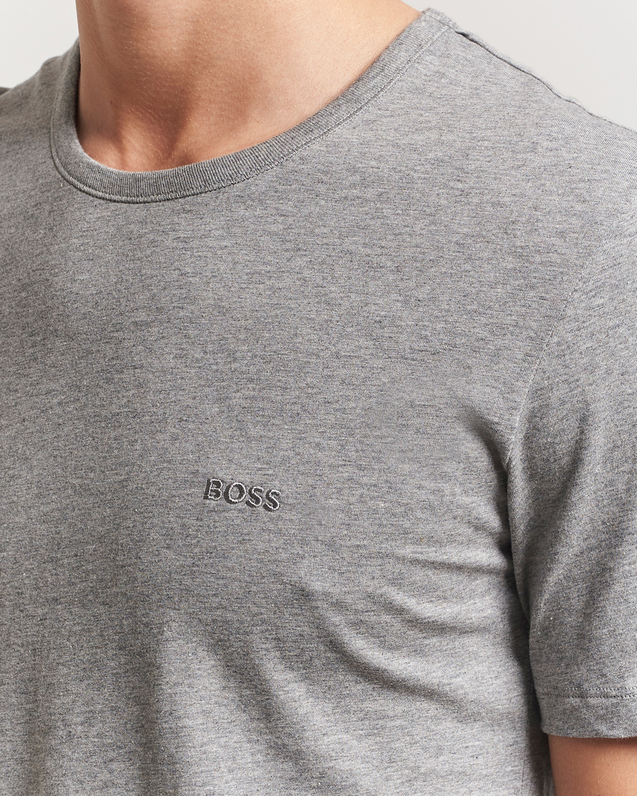 Hombres | Camisetas | BOSS BLACK | 3-Pack Crew Neck T-Shirt White/Grey/Black