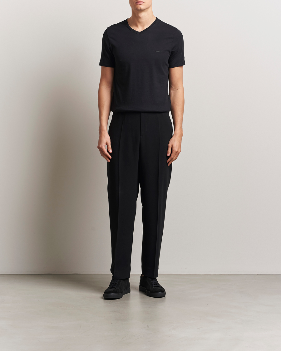 Hombres | Camisetas | BOSS BLACK | 3-Pack V-Neck T-Shirt Black