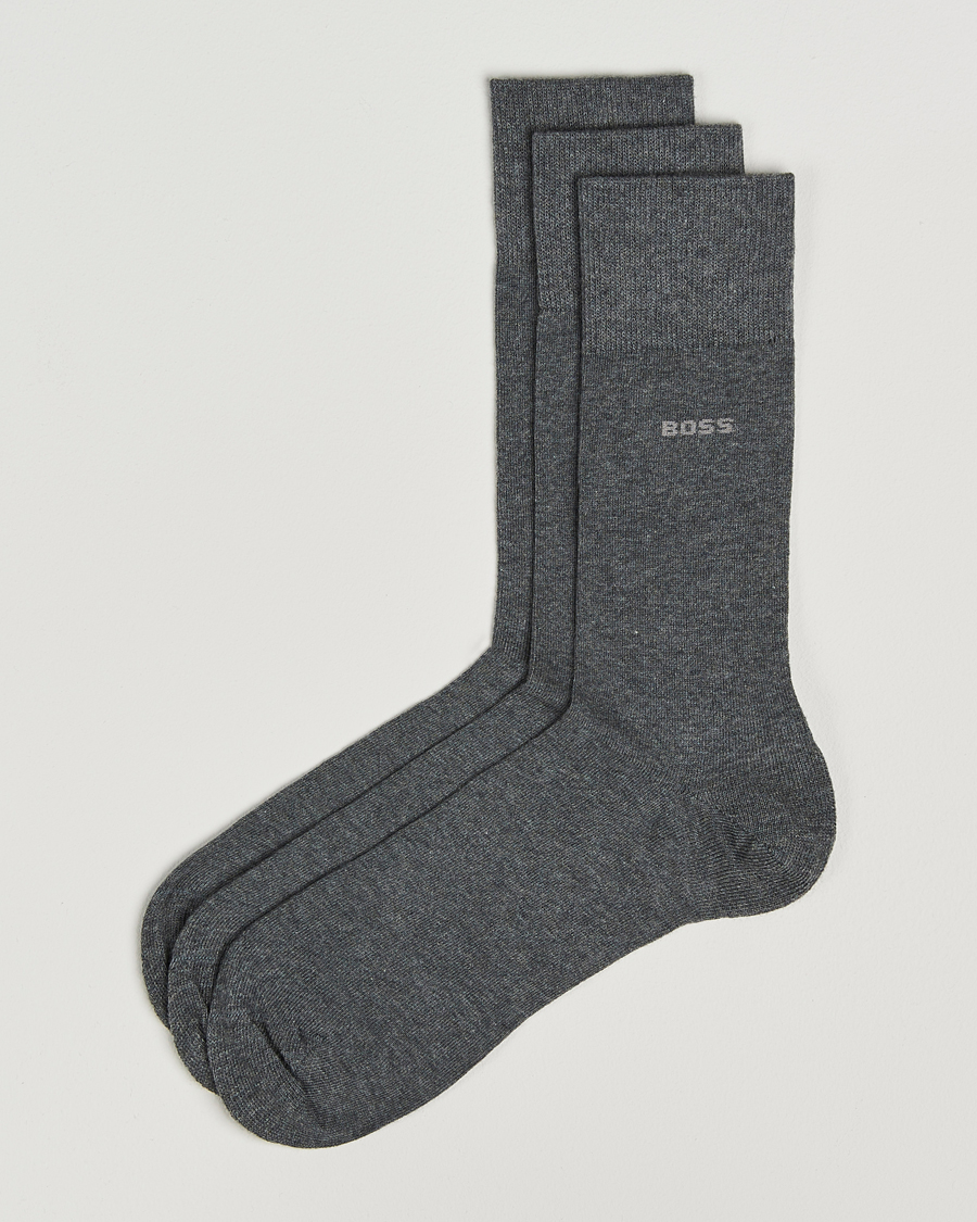 Hombres | Ropa interior y calcetines | BOSS BLACK | 3-Pack RS Uni Socks Medium Grey