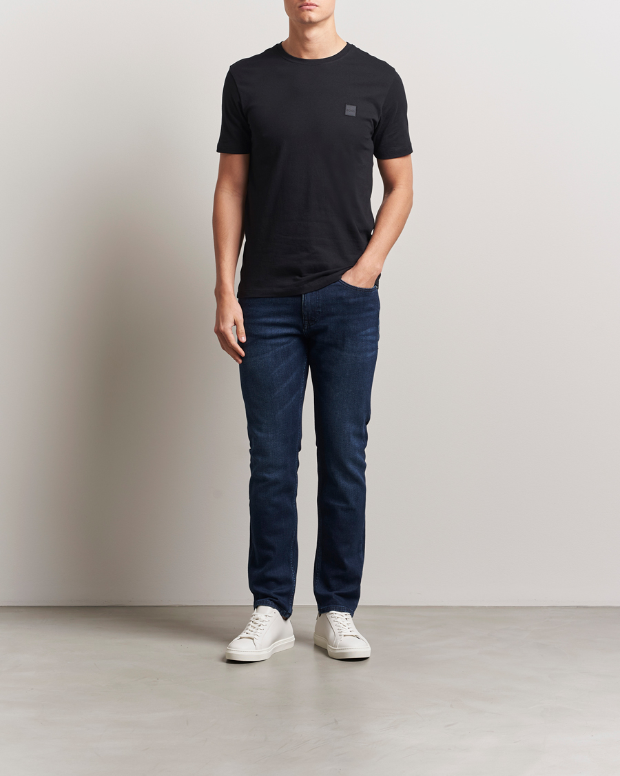 Hombres | Camisetas | BOSS ORANGE | Tales Logo Crew Neck T-Shirt Black