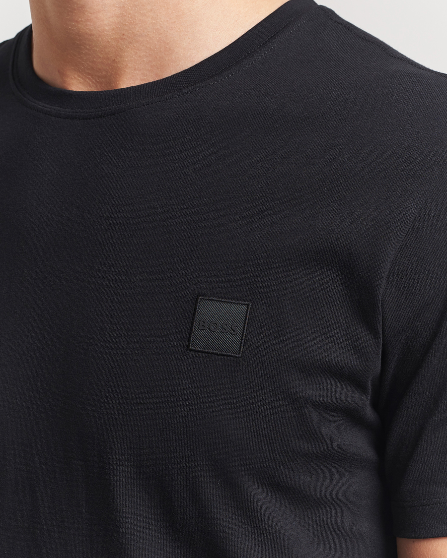 Hombres | Camisetas | BOSS ORANGE | Tales Logo Crew Neck T-Shirt Black