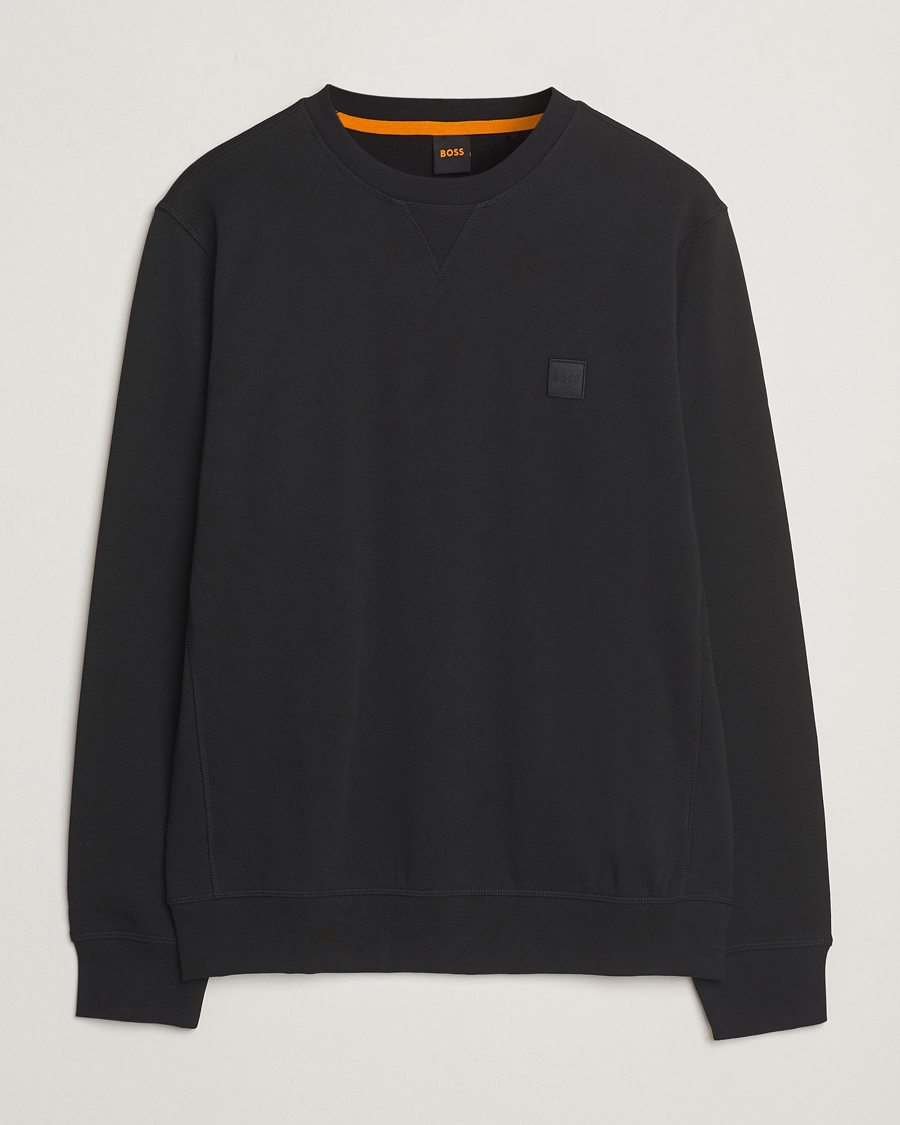 Hombres | Jerséis y prendas de punto | BOSS ORANGE | Westart Logo Sweatshirt Black