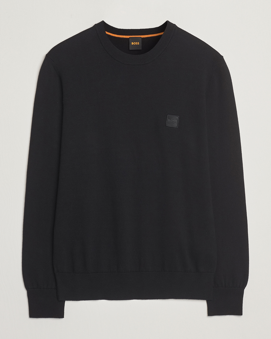Hombres | Jerséis y prendas de punto | BOSS ORANGE | Kanovano Knitted Sweater Black