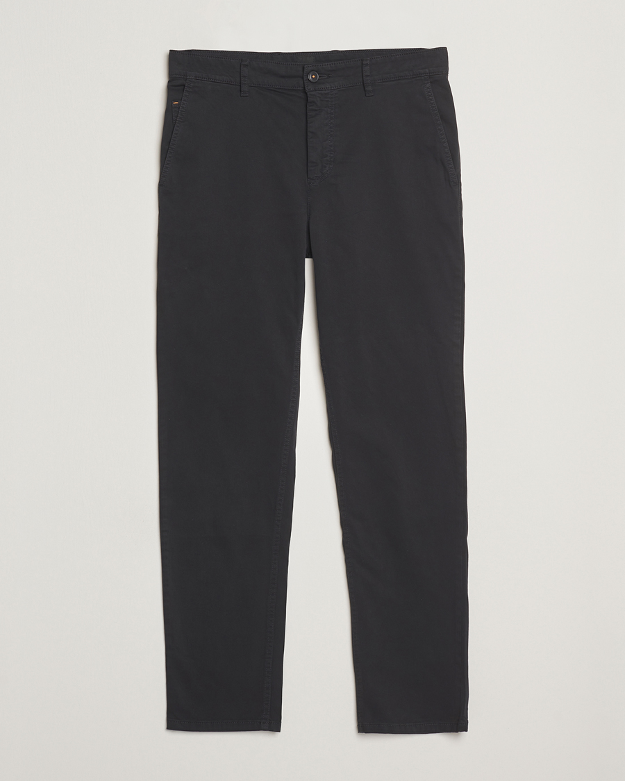 Hombres | Pantalones | BOSS ORANGE | Tapered Fit Cotton Chinos Black