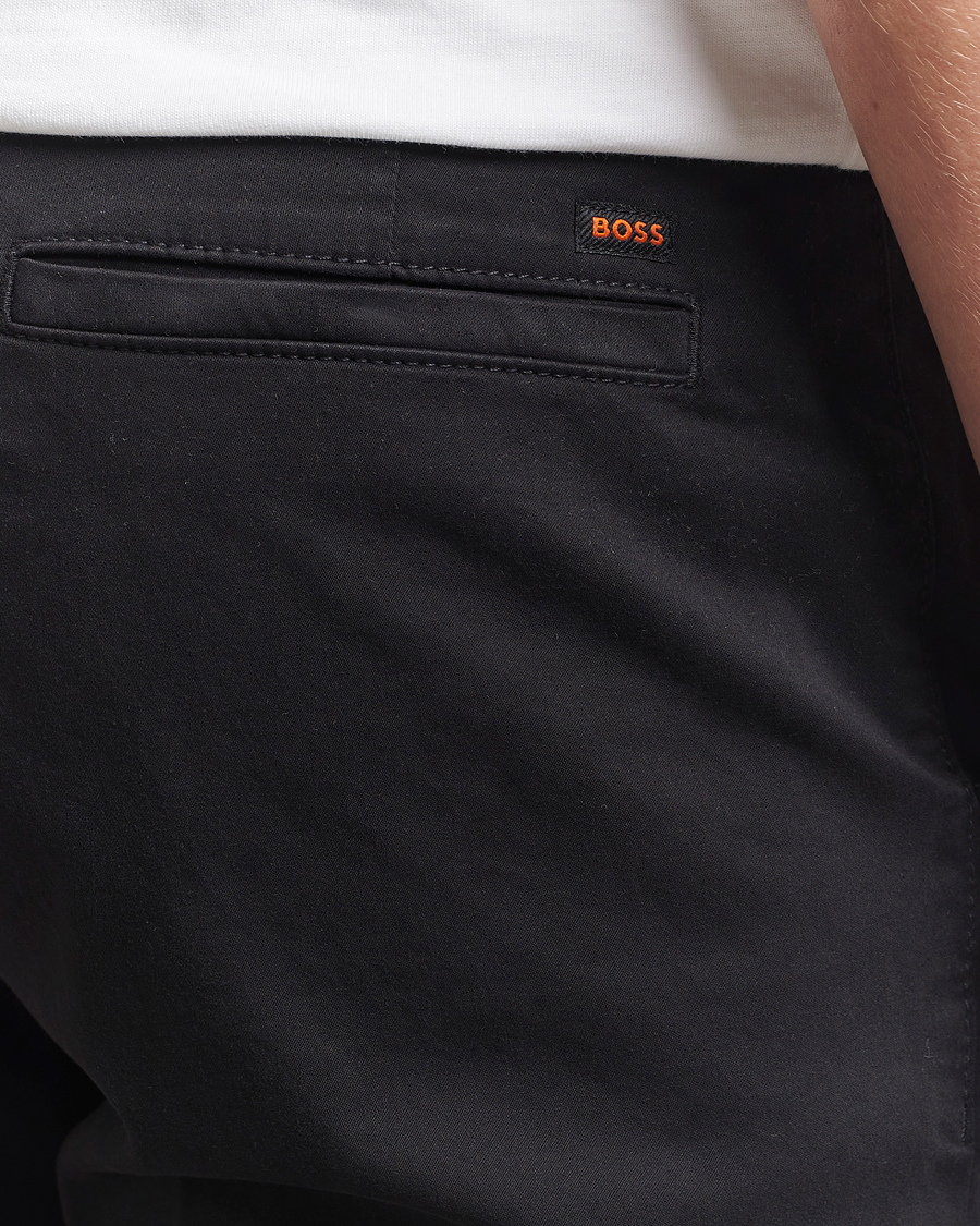 Hombres | Pantalones | BOSS ORANGE | Tapered Fit Cotton Chinos Black