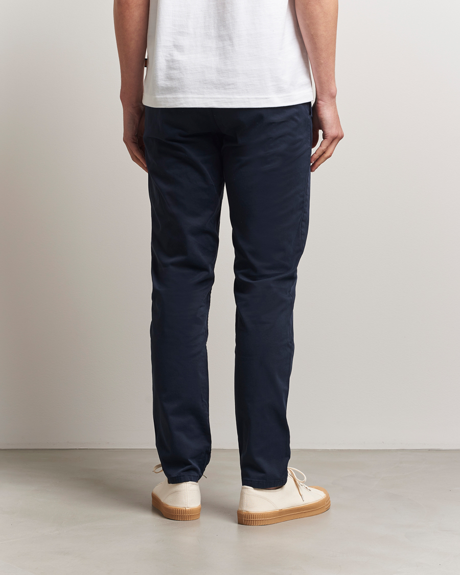 Hombres | Pantalones | BOSS ORANGE | Tapered Fit Cotton Chinos Dark Blue