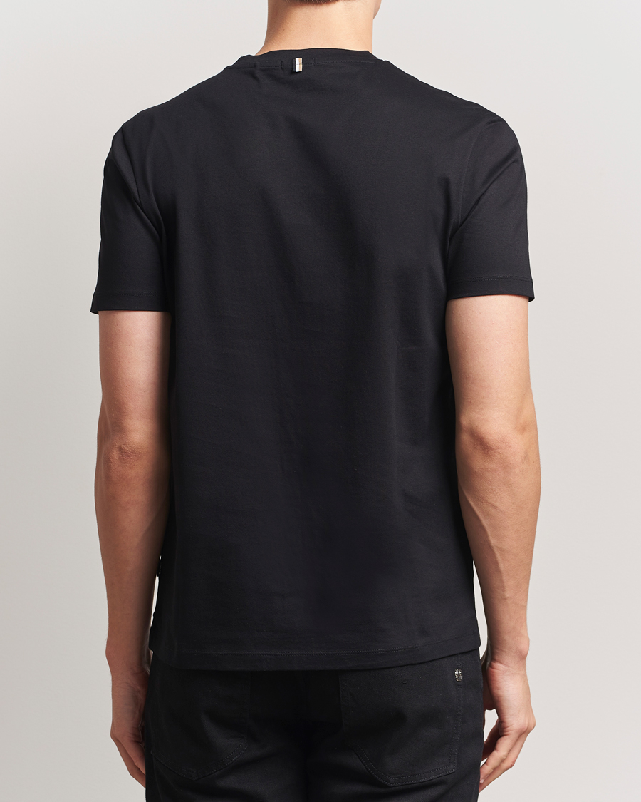 Hombres | Camisetas | BOSS BLACK | Tessler Mercerized Crew Neck T-Shirt Black