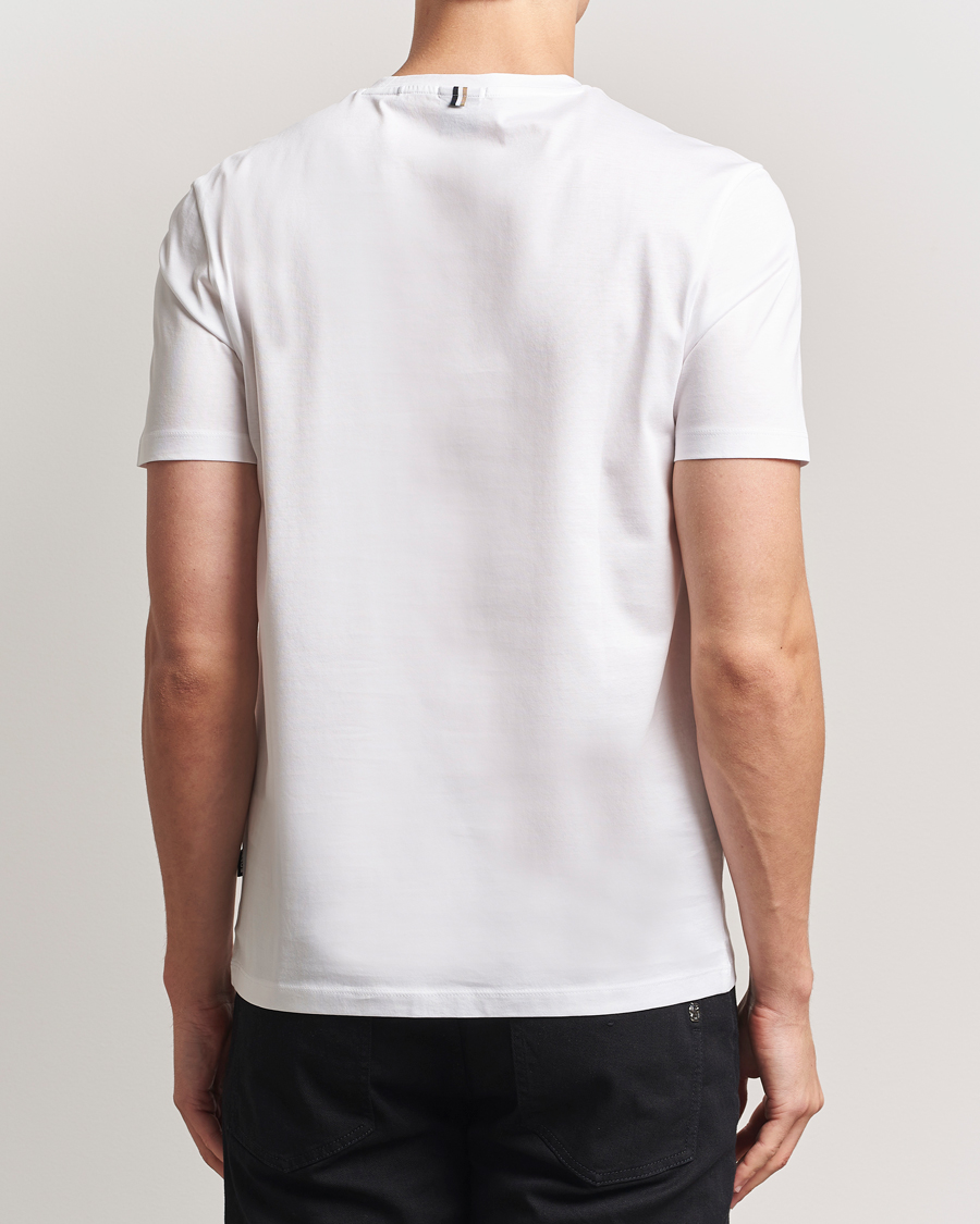 Hombres | Camisetas | BOSS BLACK | Tessler Mercerized Crew Neck T-Shirt White