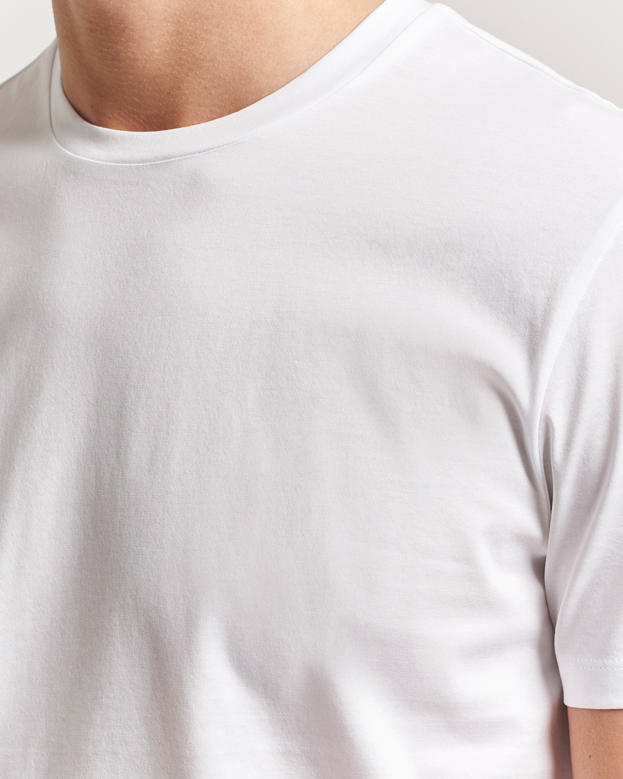 Hombres | Camisetas | BOSS BLACK | Tessler Mercerized Crew Neck T-Shirt White