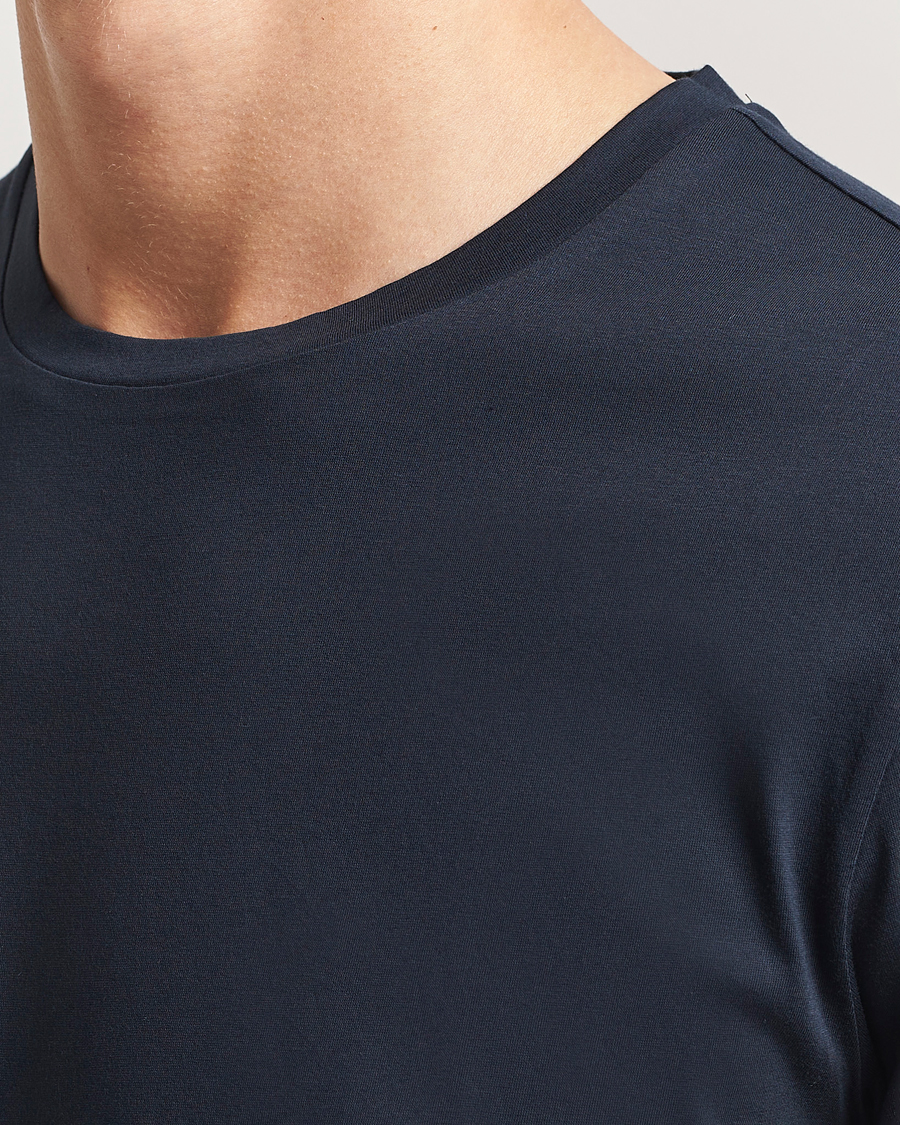 Hombres | Camisetas | BOSS BLACK | Tessler Mercerized Crew Neck T-Shirt Dark Blue