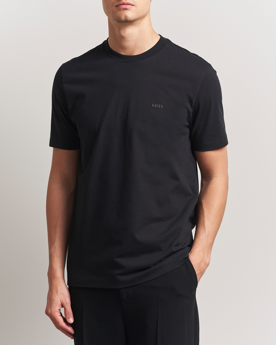 Hombres | Camisetas | BOSS BLACK | Thompson Crew Neck T-Shirt Black