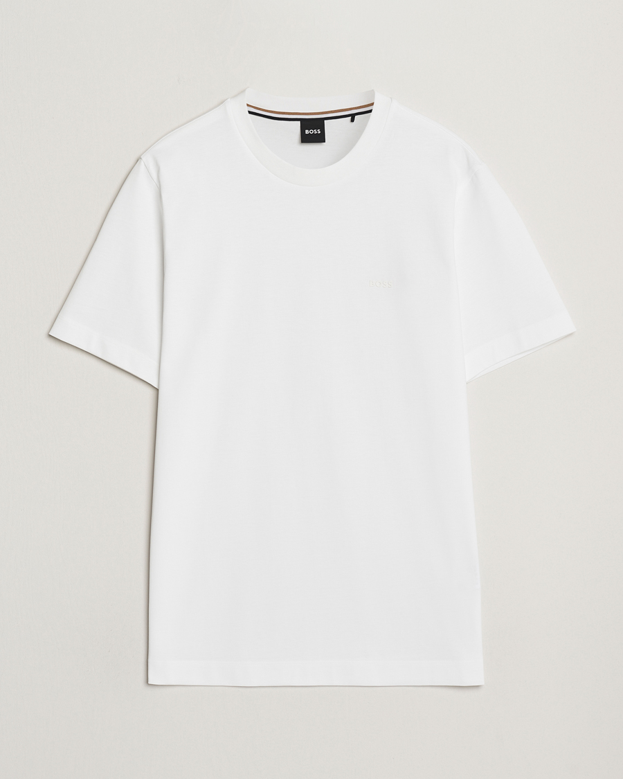 Hombres | Camisetas | BOSS BLACK | Thompson Crew Neck T-Shirt White