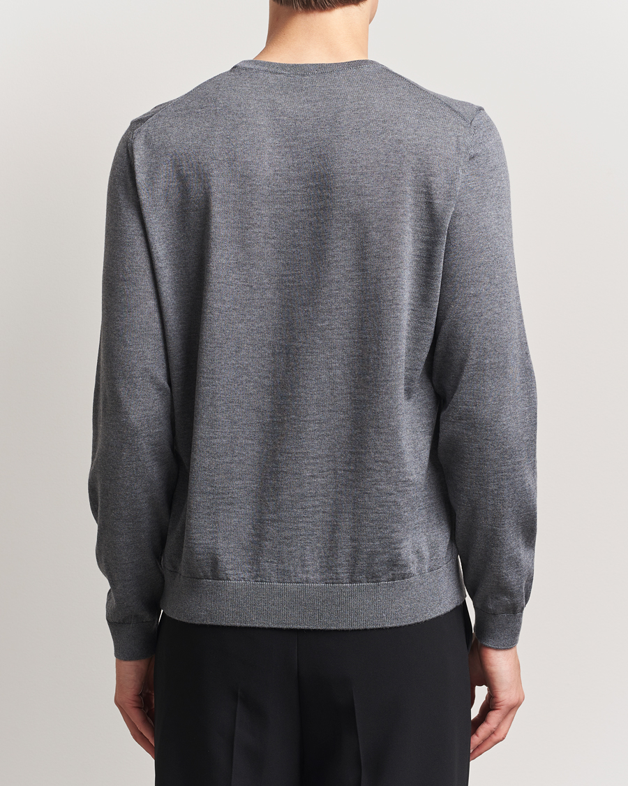 Hombres | Jerséis y prendas de punto | BOSS BLACK | Leno Wool Crew Neck Pullover Medium Grey
