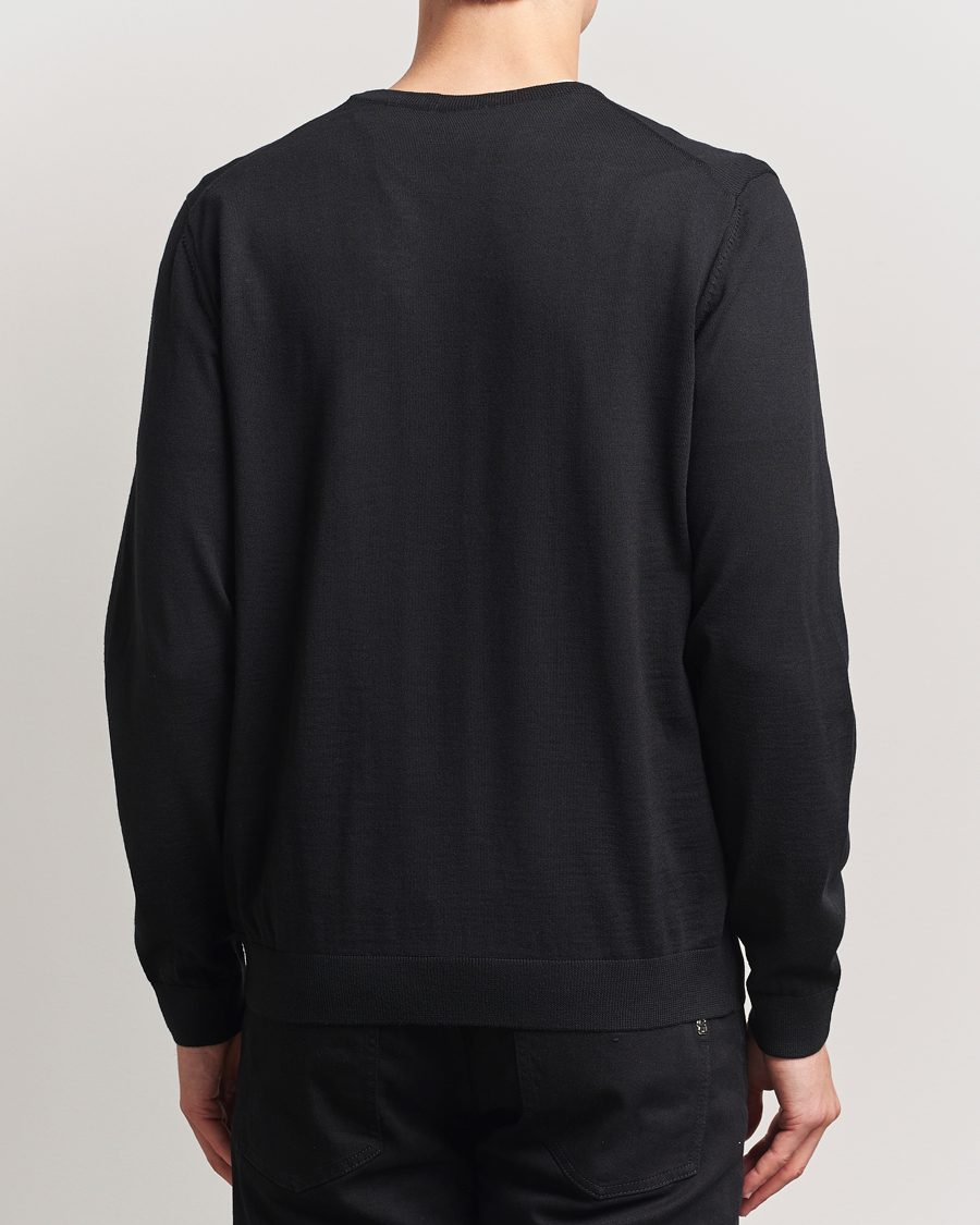 Hombres | Jerséis y prendas de punto | BOSS BLACK | Melba Wool V-Neck Pullover Black