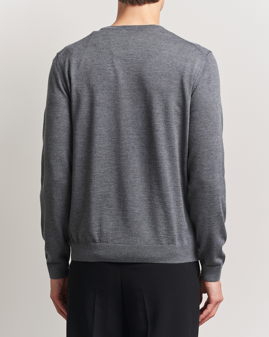 Hombres | Jerséis y prendas de punto | BOSS BLACK | Melba Wool V-Neck Pullover Medium Grey