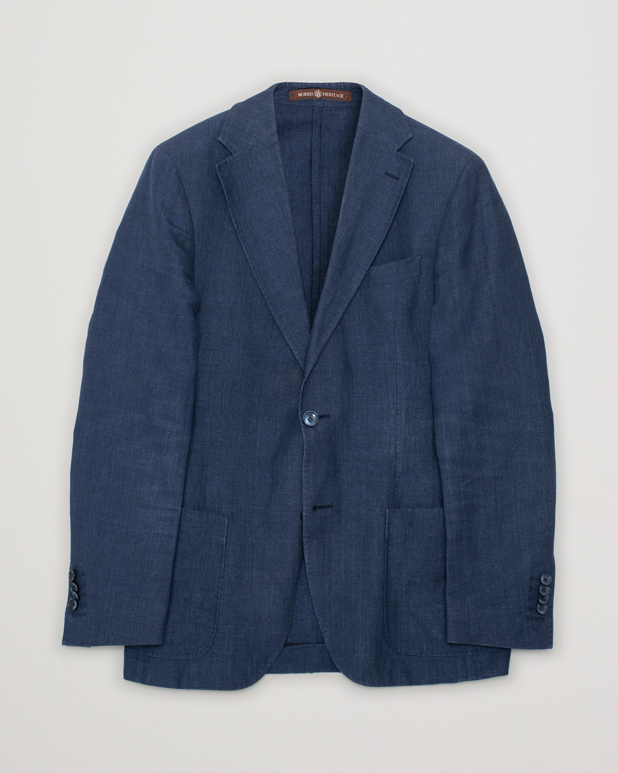 Hombres | Morris Heritage Edward Oxford Blazer Navy | Pre-owned | Morris Heritage Edward Oxford Blazer Navy