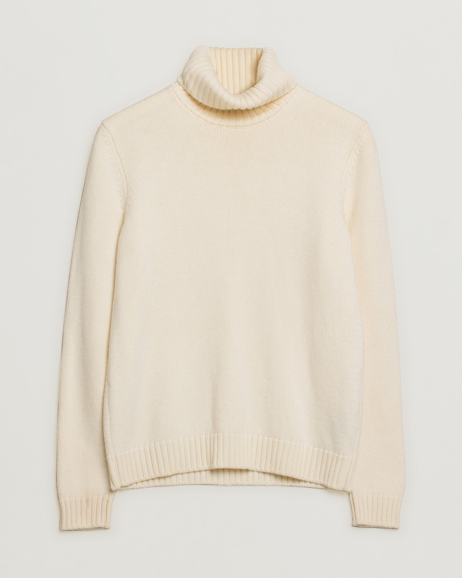 Hombres | Pre-owned Jerséis | Pre-owned | Zanone Virgin Merino Wool Rollneck Latte