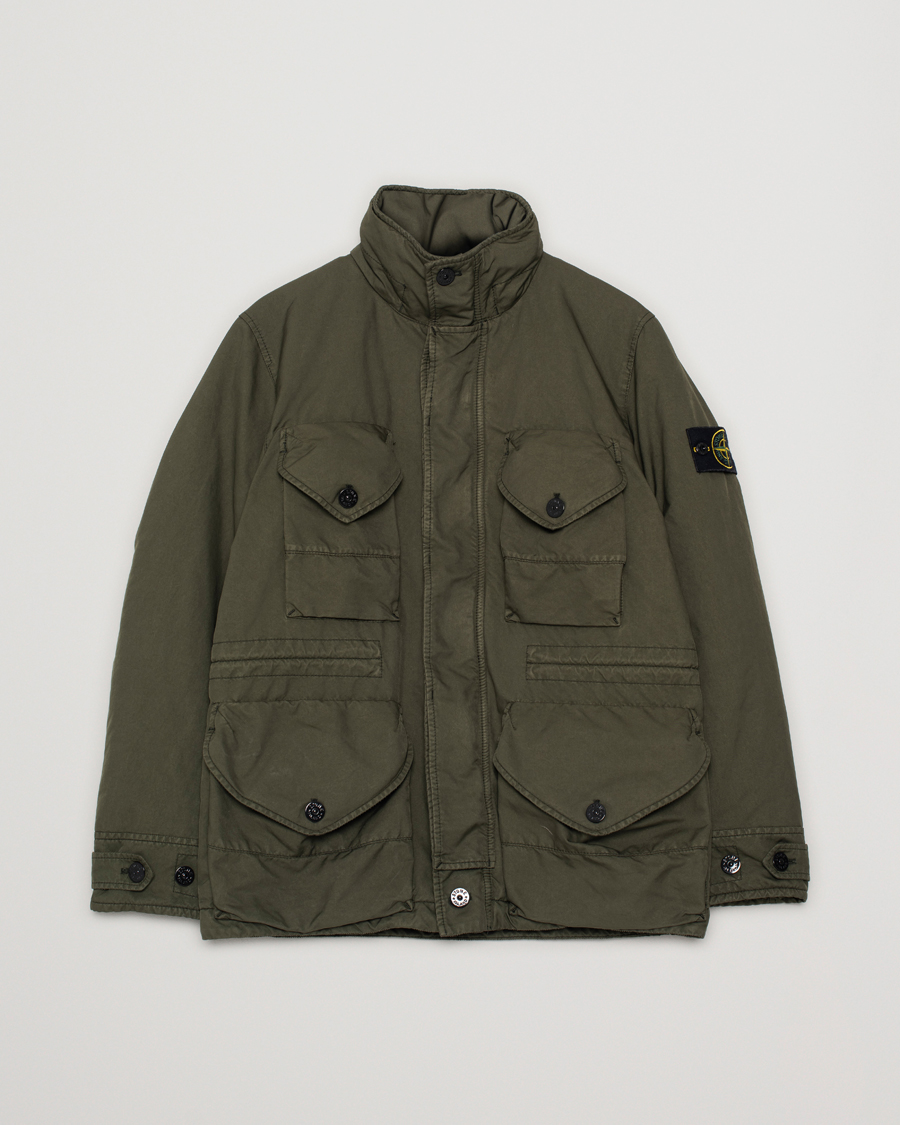 Hombres | Abrigos y chaquetas | Pre-owned | Stone Island David-TC Padded Field Jacket Olive