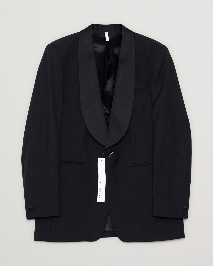 Hombres | Blazers | Pre-owned | Sunflower Shawl Collar Tuxedo Jacket Black
