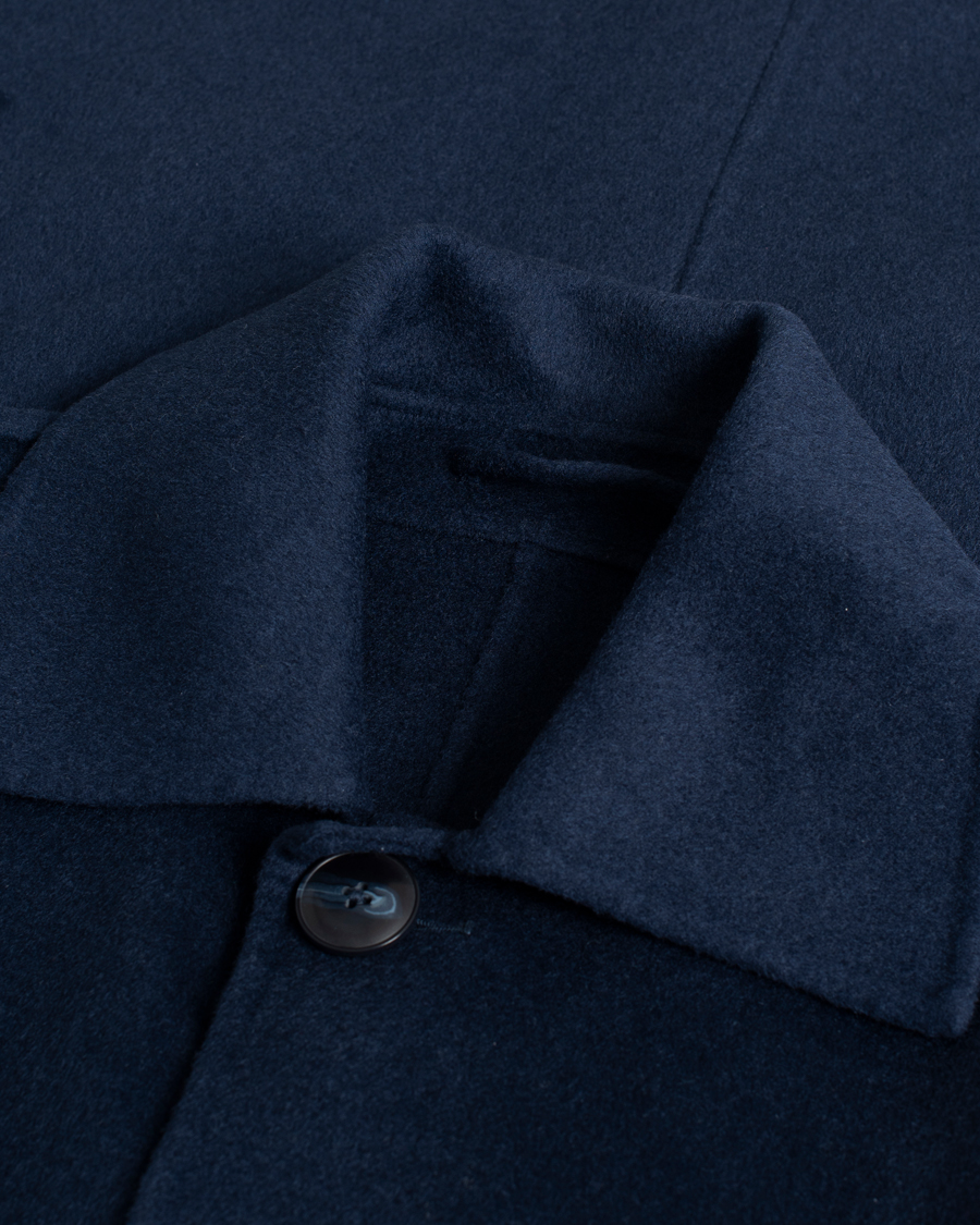 Hombres | Abrigos y chaquetas | Pre-owned | NN07 Franco Wool Coat Navy Blue