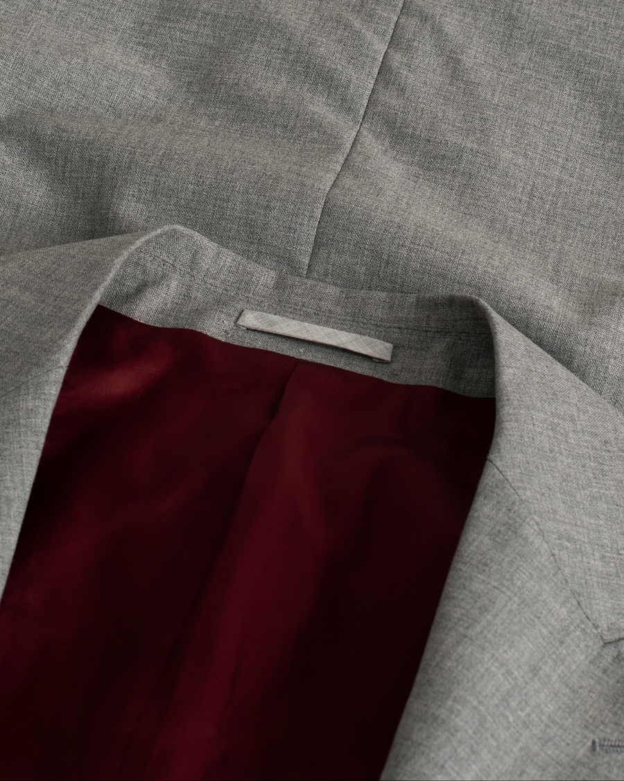 Hombres | Pre-owned Blazers | Pre-owned | Brunello Cucinelli Peak Lapel Wool Blazer Light Grey