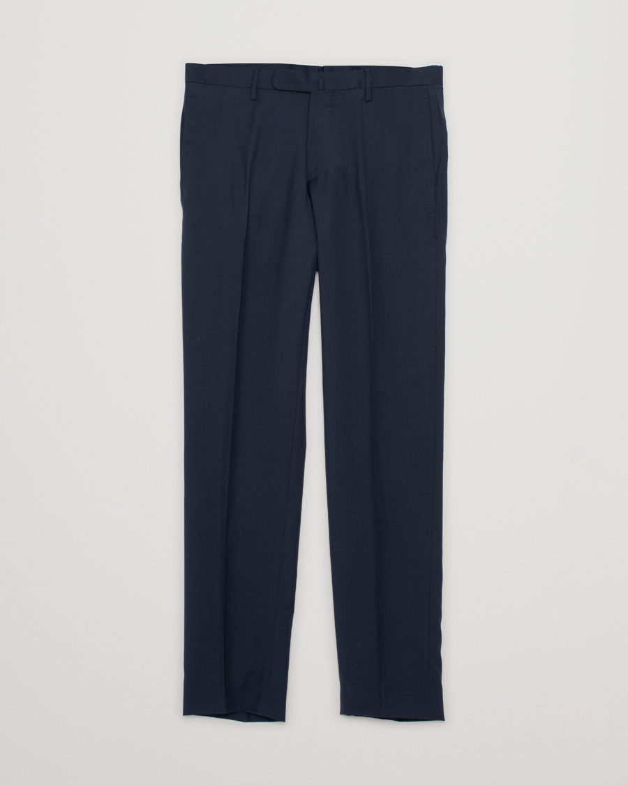 Hombres | Pantalones | Pre-owned | Boglioli Wool Trousers Navy 46