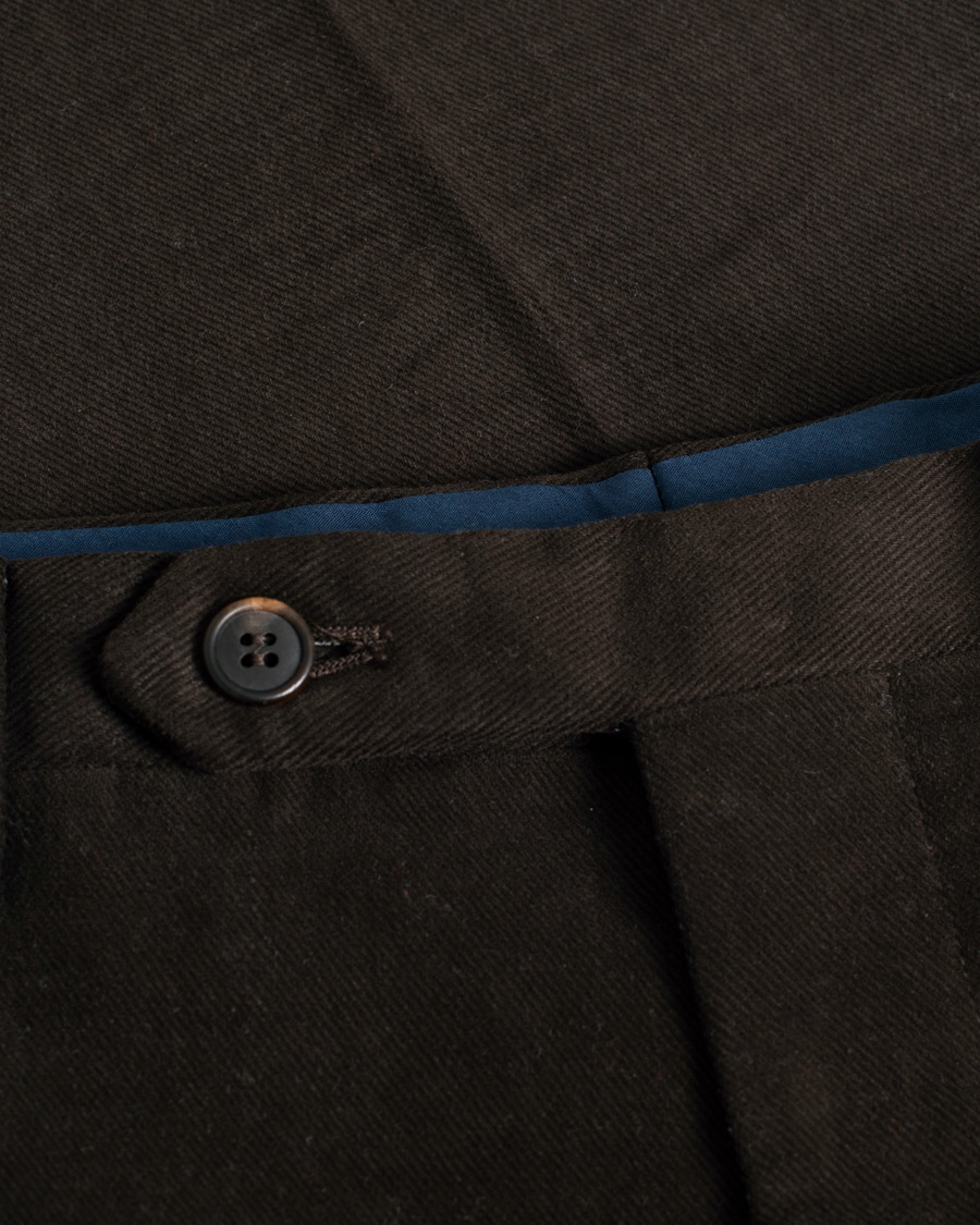 Hombres | Pre-owned Pantalones | Pre-owned | Rota Pantaloni Twill Cotton Trousers Brown 48