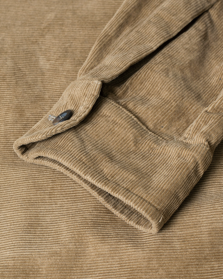 Hombres | Private White V.C. Manchester Overshirt Beige | Pre-owned | Private White V.C. Manchester Overshirt Beige