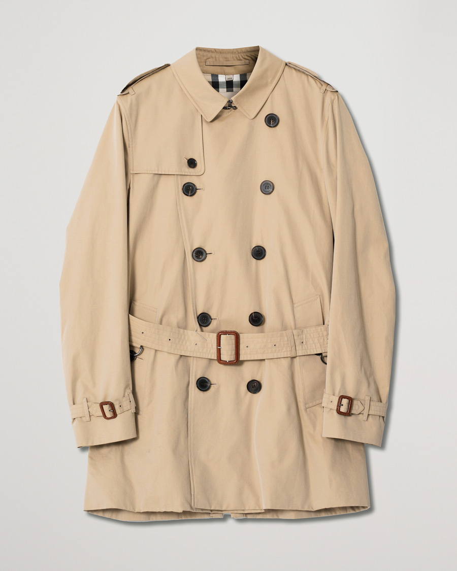 Hombres | Burberry Britton Trenchcoat Beige | Pre-owned | Burberry Britton Trenchcoat Beige